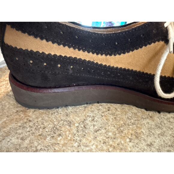Hush Puppies Hemingway Design Brown Suede Oxford Shoes 7 π€π© - Picture 9 of 11